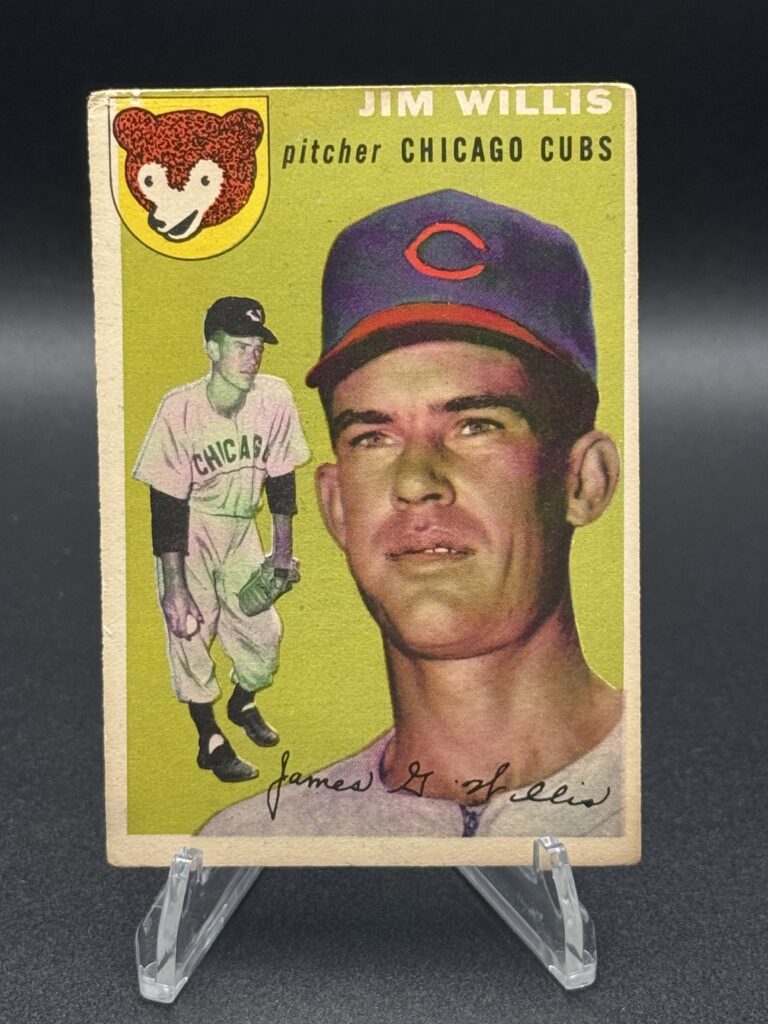 1954 Topps Jim Willis After Stain Removal
